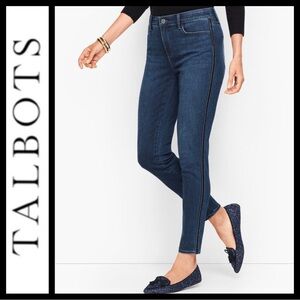 Talbots Velvet Trim High Rise Ankle Jegging
